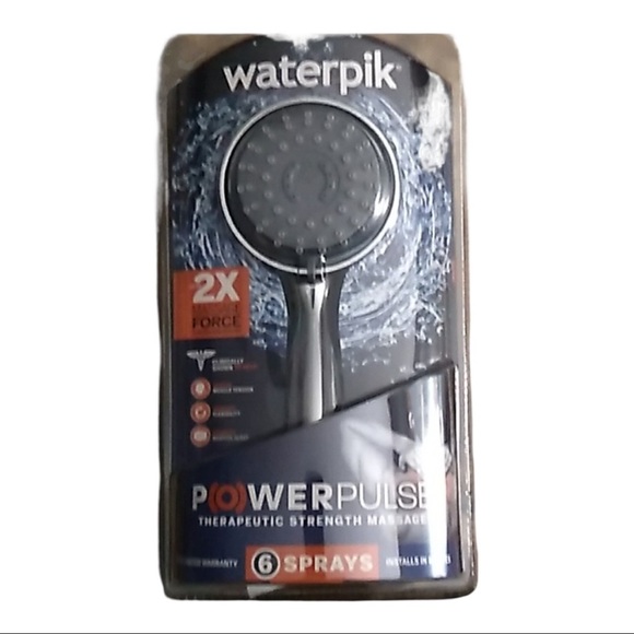 Waterpik Bath Waterpik 6mode Powerpulse Hand Held Shower Head Chrome Nwt Poshmark